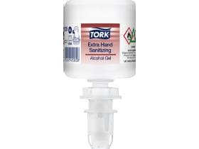 Gel hydroalcoolique désinfectant pour les mains Tork Extra, format mini, 525 ml (S5)