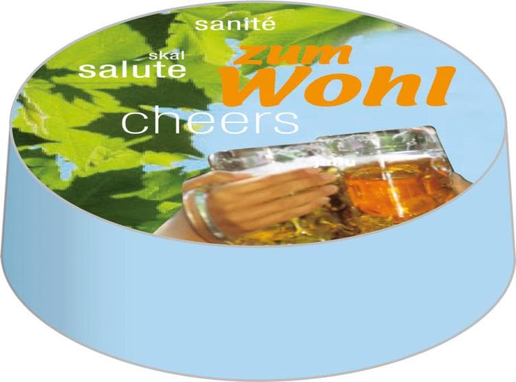 Bouchons carton mat, 105mm, "BIERGARTEN"