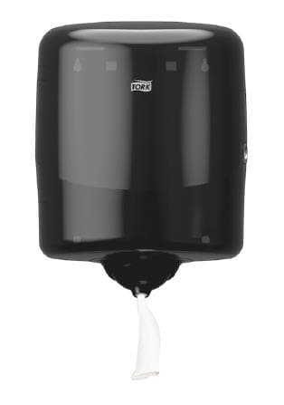 Putztuchrollenspender für Innenabrollung Tork Reflex, Einzelblattspender, schwarz