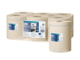 Rouleaux de chiffon Tork Reflex TM, en papier tissu naturel, 2 plis, 19,8 cm x 150,15 m.