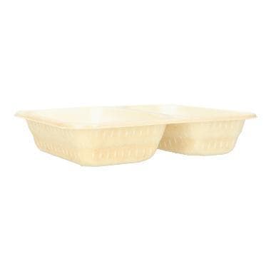 Plateau repas 2 pièces en biocellulose 227 x 178 x 45 mm, (612/456 ml)
