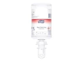 Mousse désinfectante pour les mains Tork Premium, avec alcool, flacon de 950 ml, transparent,