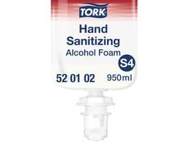Händedesinfektionsschaum Tork Premium, mit Alkohol, 950ml Flasche, transparent,