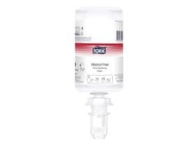 Mousse désinfectante pour les mains Tork Premium, sans alcool, flacon de 1000 ml, transparent