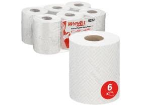 Rouleaux de chiffons de nettoyage Wypall Reach L10 blanc 1 pli, 18,3 x 38 cm, gaufré,