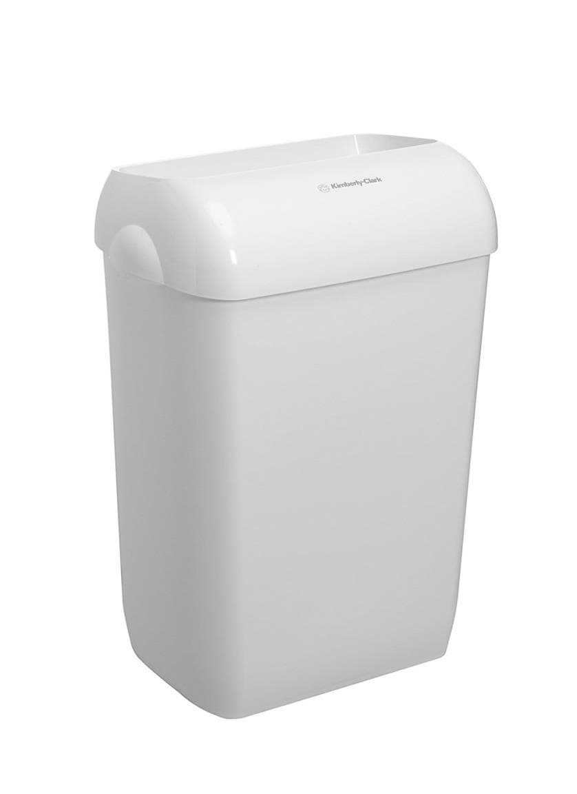 Cestino per rifiuti Aquarius, bianco, L 429 x P 284 x A 606 mm, realizzato in