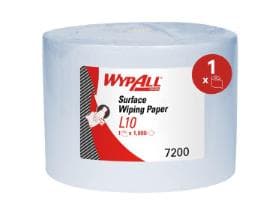 Rouleaux d'essuie-tout Wypall L10 bleus, 1 pli, 23,5 x 38 cm, 1000 lingettes.