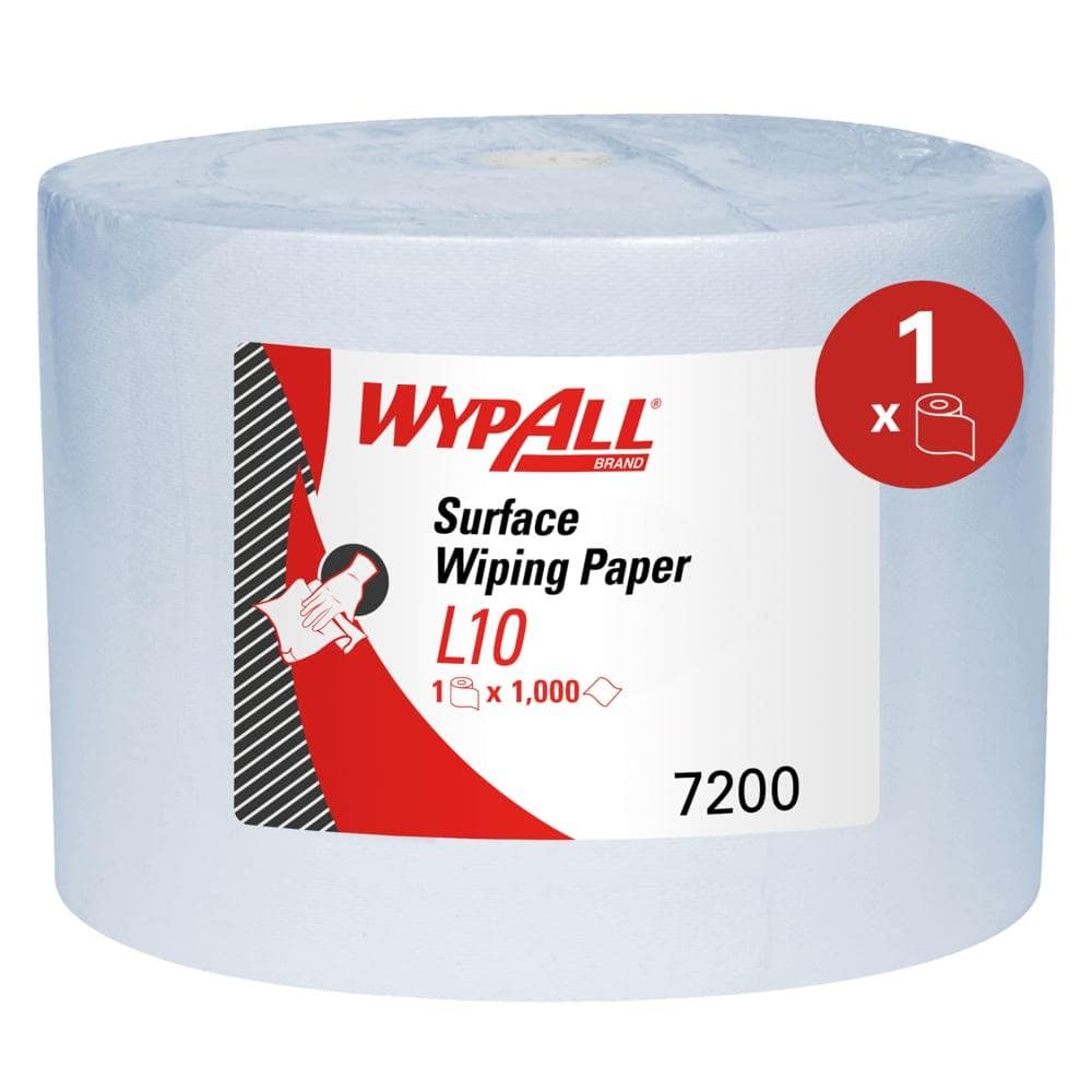 Putztuchrollen Wypall L10 blau 1-lagig 23.5 x 38 cm, 1000 Tücher