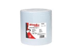 Rouleaux de chiffons Wypall L10 bleus 1 pli 32,5 x 38 cm, perforés, 1000 lingettes