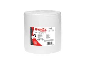 Rouleaux d'essuie-tout Wypall L10 blancs 1 pli 32,5 x 38 cm, perforés, 1000 lingettes
