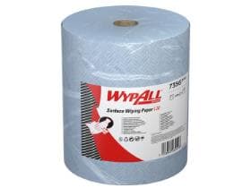 Rouleaux d'essuie-tout Wypall L20 bleus 2 plis 38 x 34 cm, rouleau de 1000 lingettes