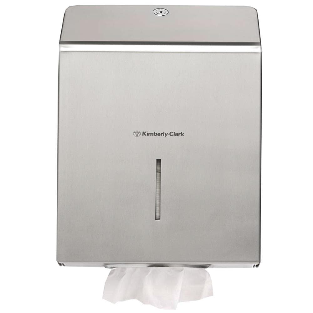 Distributore di asciugamani pieghevole KC Professional in acciaio inox, H34,9 x L23,7 x P11,8 cm
