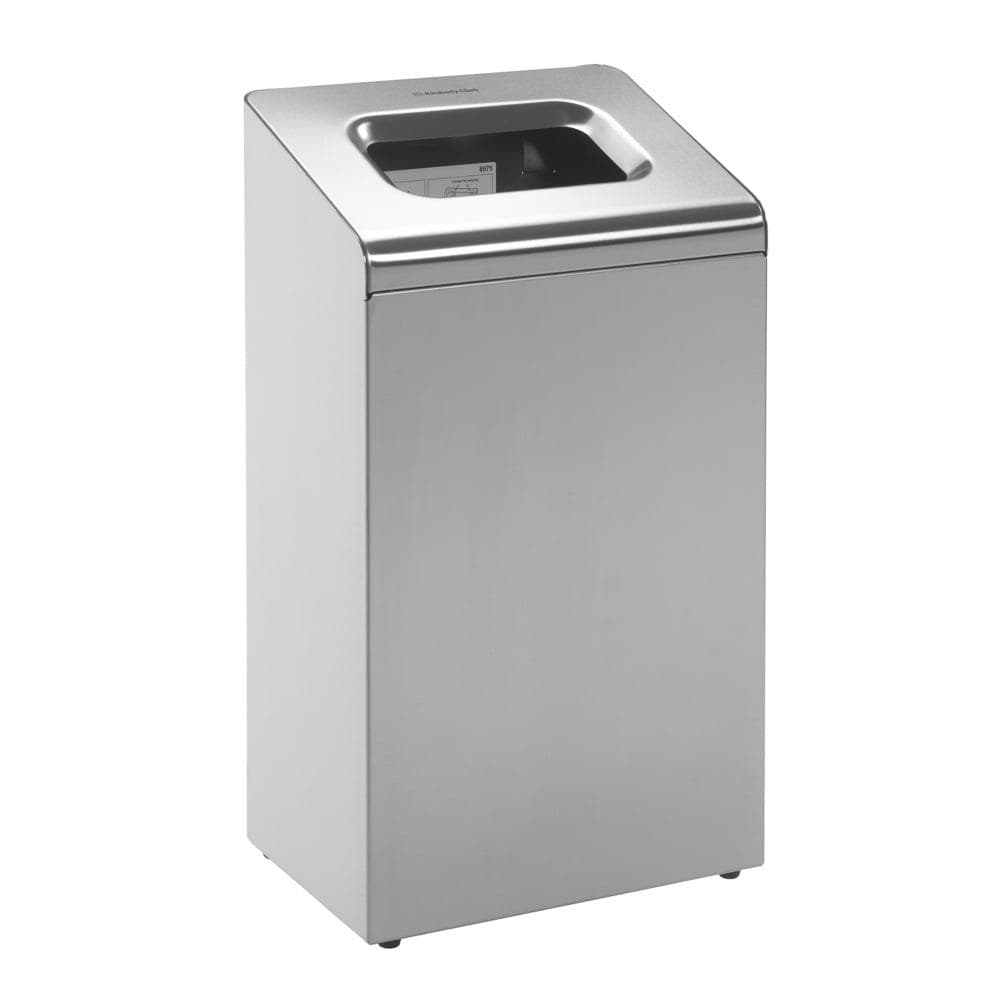 Contenitore per rifiuti da 50 litri KC Professional in acciaio inossidabile, H64.9 x L35 x P24.2 cm.