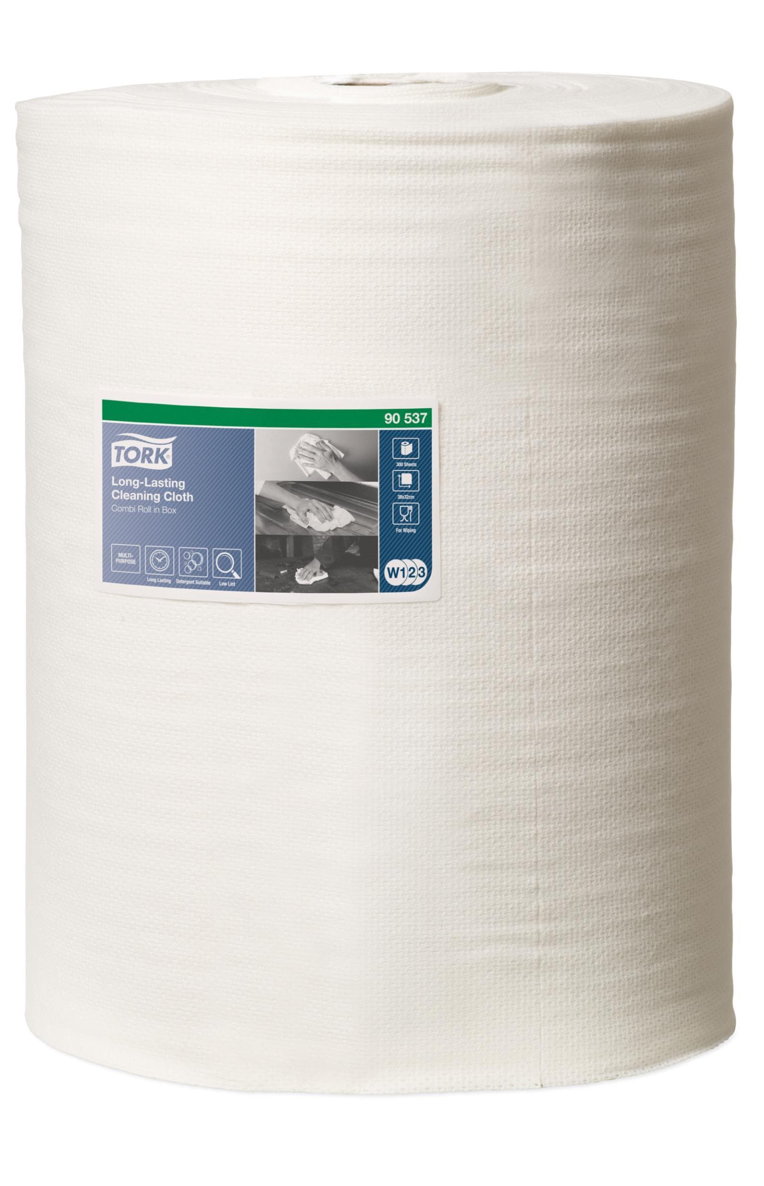 Rouleaux de chiffons de nettoyage Tork Premium, chiffon spécial viscose blanc, 32 x 38 cm, 280 chiffons,