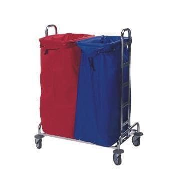 Carrello porta rifiuti VII, robusto carrello per il trasporto dei rifiuti, L82 x P52 x H105 cm