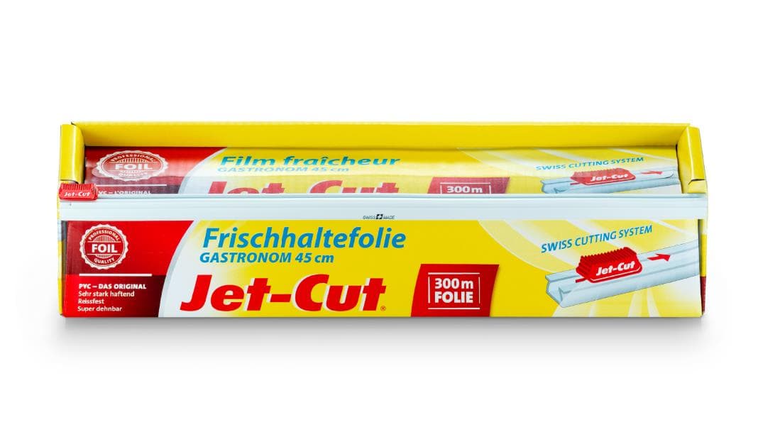 Pellicola trasparente in PVC 45 cm x 300 m Jet-Cut Gastro-Box,