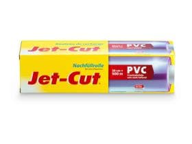 Pellicola trasparente in PVC 30 cm x 500 m Rotolo di ricarica Jet-Cut