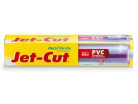 Pellicola trasparente in PVC 45 cm x 500 m Jet-Cut rotolo di ricarica, adesivo forte