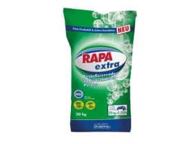 Rapa Extra, detersivo in polvere per bucato completo, senza fosfati, disinfettante, 20 kg.