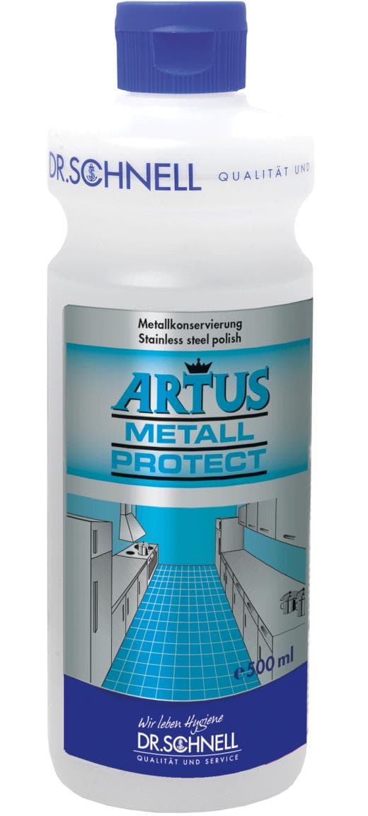 Artus Metall Protect, Pflegemittel für Edelstahlwände, konserviert, wirkt