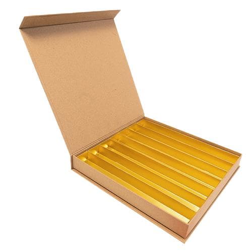 Luxbox avec fermeture magnétique, Kraft 245x245/20mm, livrée debout