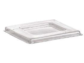 Coperchio in rPET trasparente, 50 x 50 mm, compatibile con il contenitore Cupido (Art. P420T)