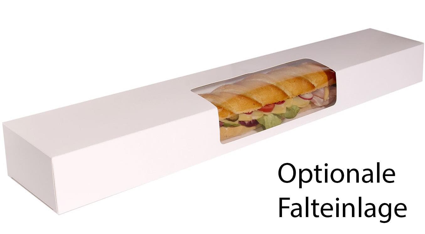 Insert pliable pour emballage sandwich 290 x 795 mm, pliable dans le sens de la longueur, blanc/blanc