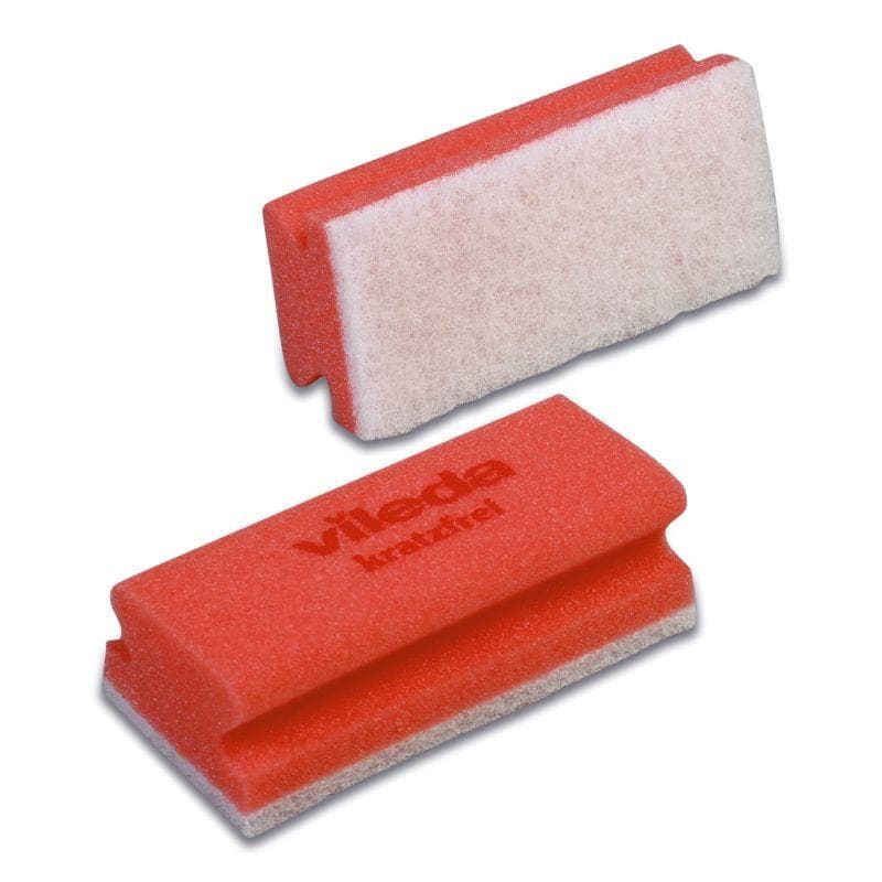 Tampon éponge rouge/blanc, 7x15 cm