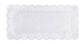 Tortenspitzen 12 x 20 cm, rechteckig, weiss