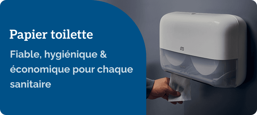 Rouleau de papier toilette et distributeur Tork