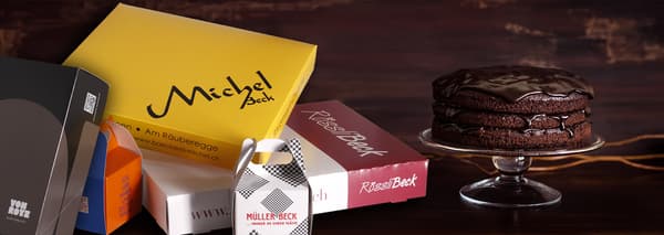 Tortenschachteln: Praktisch und werbewirksam