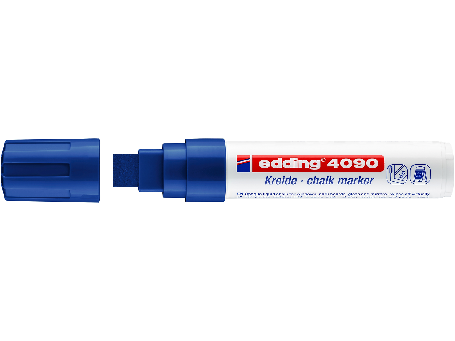 KREIDEMARKER EDDING  edding Kreidemarker 4090 blau