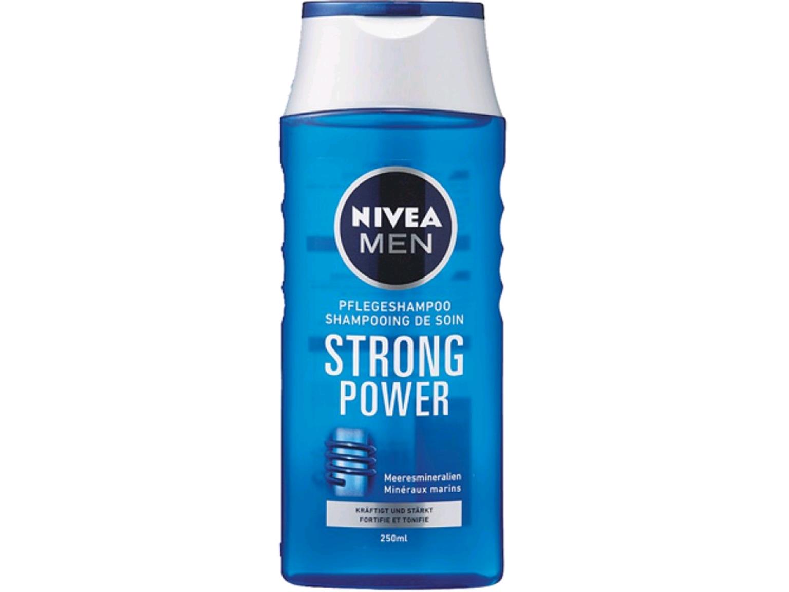 NIVEA SHAMPOO MEN STRONG POWER  250 ml, Flasche, Shampoo Power for Men