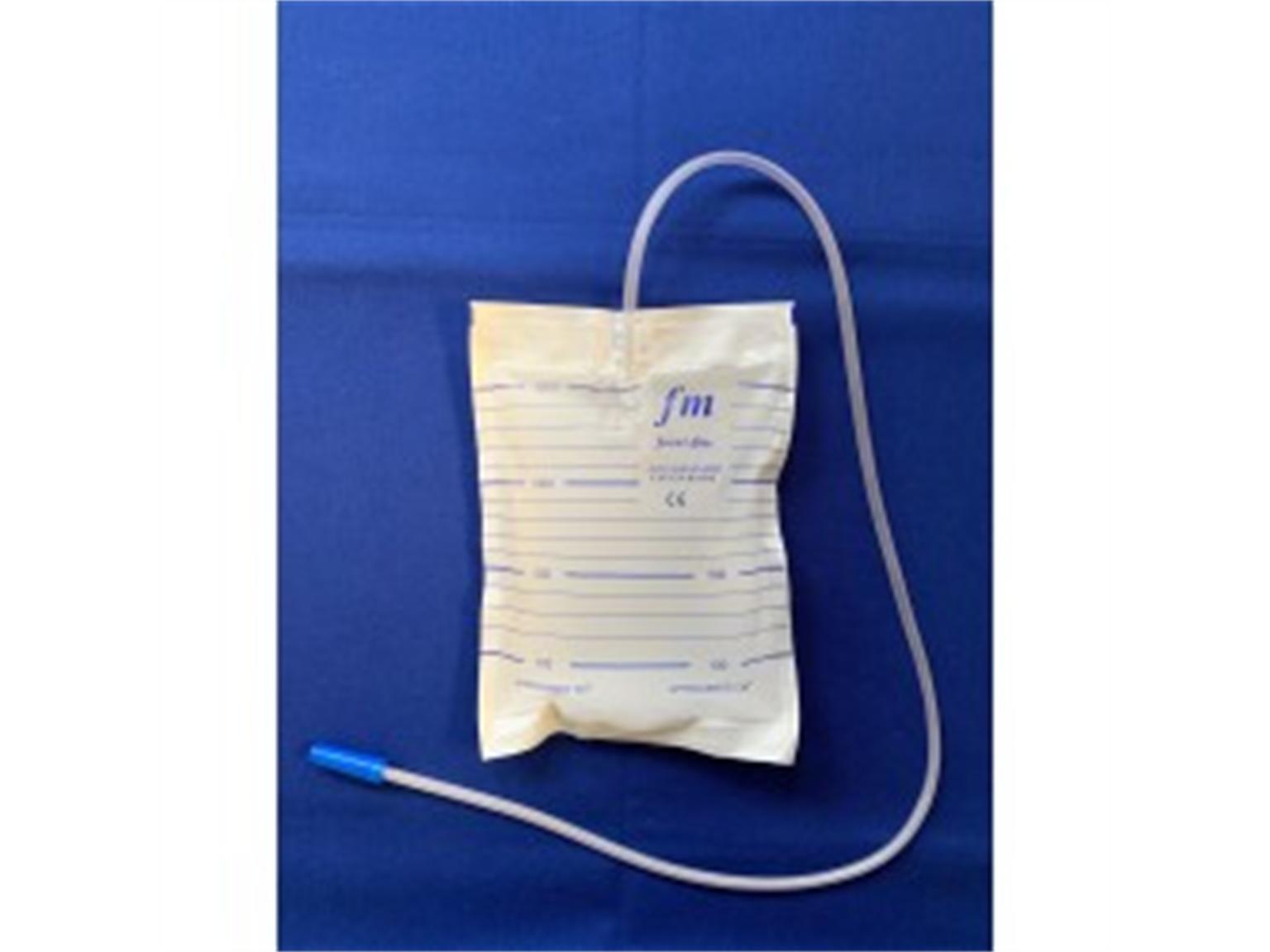 URINBEUTEL  1500 ml, 90 cm Schlauch