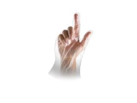 HANDSCHUHE PE-FOLIE  "Herren", PE-Handschuhe, transparent