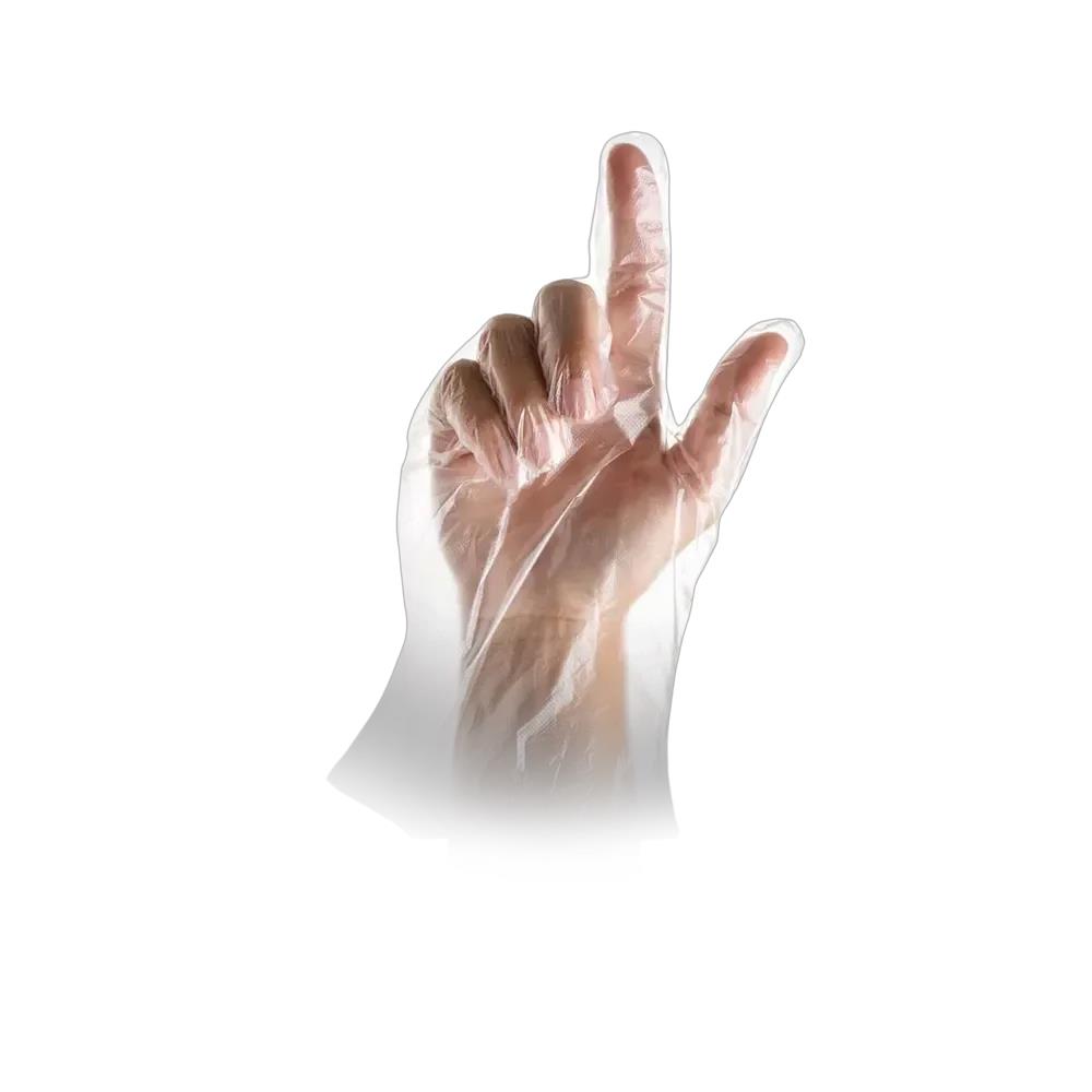 HANDSCHUHE PE-FOLIE  "Herren", PE-Handschuhe, transparent