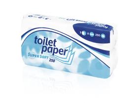 WC-PAPIER 3-LAGIG TOIPA  250 Blatt, 9.5 x 14 cm, Zellstoff