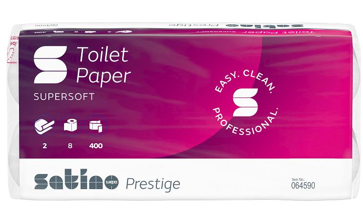 WC-PAPIER 4-LAGIG SUPER SOFT  150 Blatt, 9.4 x 13 cm, Zellstoffmix,FSC