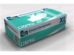 HANDSCHUHE VINYL  45 Plus, Gr. L, "Bingold", puderfrei - Scheitlin Papier HANDSCHUHE VINYL  45 Plus, Gr. L, "Bingold", puderfrei