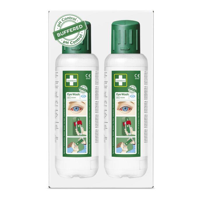 AUGENSPUELFLASCHE CEDERROTH  2 Flaschen 0.5l, Kochsalzlösung