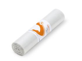 ABFALLSAECKE TAPIRA  120 L, LDPE, 37 my, transparent