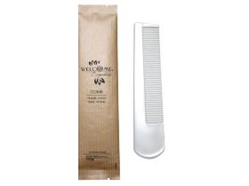 KAMM  Welcome Comb, Kamm, perlweiss,kunststoff - Scheitlin Papier KAMM  Welcome Comb, Kamm, perlweiss,kunststoff
