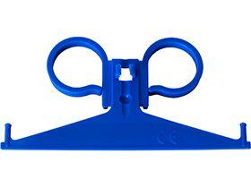 URINBEUTELAUFHAENGER  blau, PP, f&uuml;r das Bett