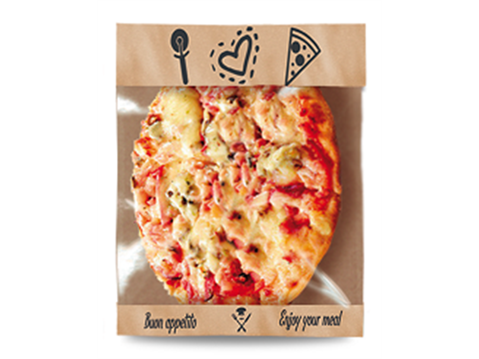 SNACK RANGE  Pizza Bag, 21 x 24.5 cm