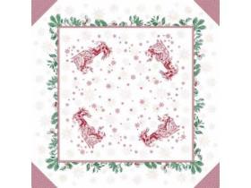 TISCHDECKEN AIRLAID MIT MOTIV  80 x 80 cm, "Tiemen"