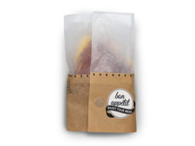 SNACKBAG MIT SICHTFENSTER  Gr&ouml;sse L, 21.5 x 7.5/5 x 13, m.SF