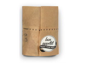 SNACKBAG OHNE SICHTFENSTER  Gr&ouml;sse S, 15 x 8.5/8.5 x 16.5 cm, o.SF