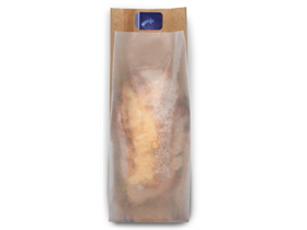 SICHTFENSTERBEUTEL  12 x 5 x 30, braun, SF aus gebl.Pergamin