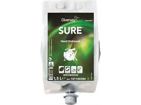 DIVERSEY GESCHIRRSPUELER  Sure Hand Dishwash DvM, 1,5L Flasche - Scheitlin Papier DIVERSEY GESCHIRRSPUELER  Sure Hand Dishwash DvM, 1,5L Flasche