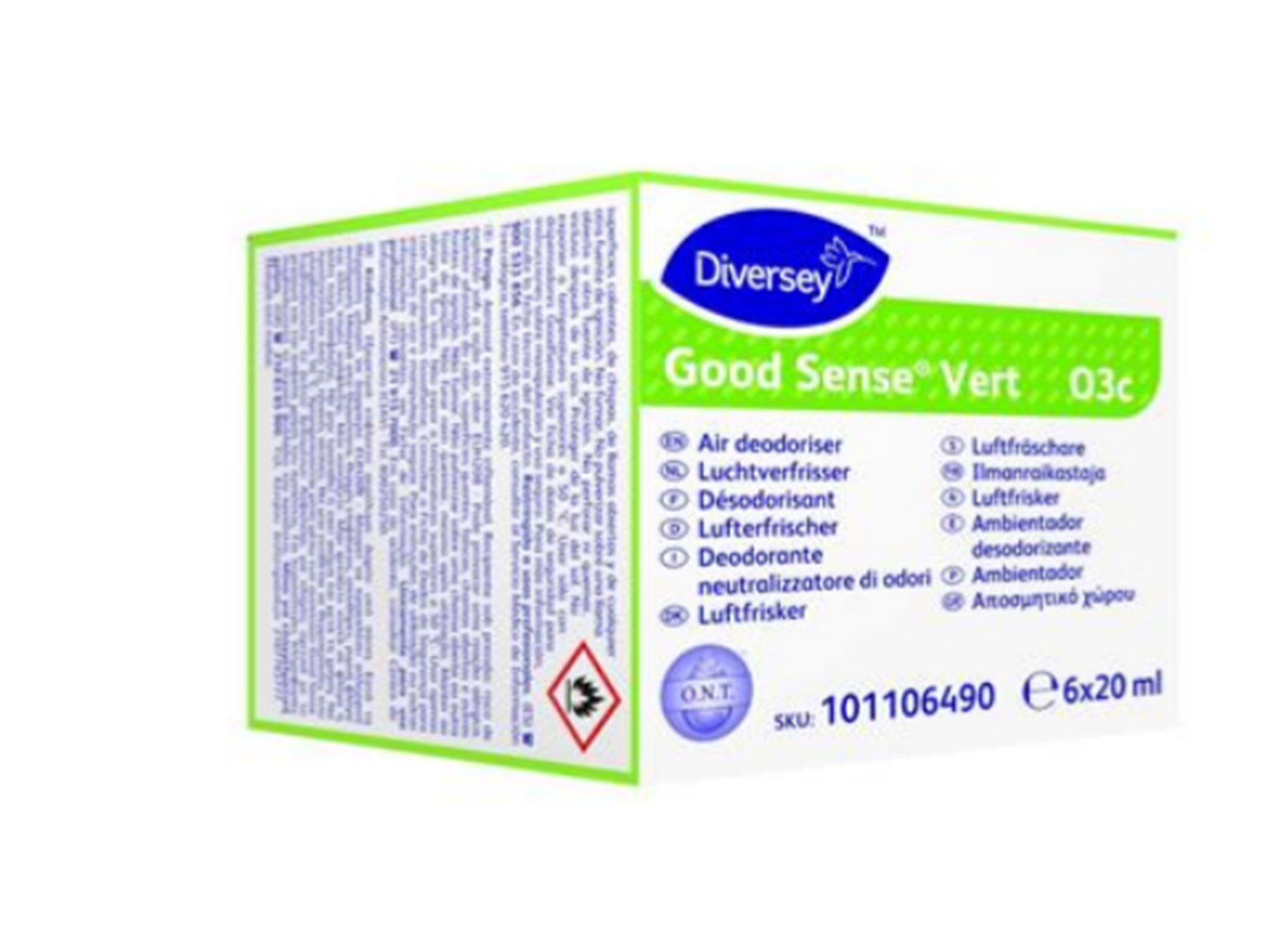 DIVERSEY DUFTPATRONEN  Good Sense  Vert, 2 x 6 x 20 ml